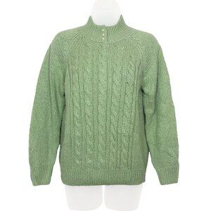 Karen Scott Petites Mint Green Mockneck Sweater - Size P/S